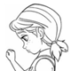 Coloring Princess Anna Sad Game