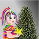 Rainbow Girl Chrismas Tree Decoration Game