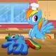 Rainbow Dash Cooking M&M Cake Game