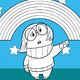 Sadness InsideOut Coloring Game