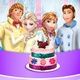 Frozen Family Cooking Wedding Cake