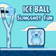 Ice Ball Slingshot Fun
