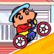 Crayon Shin Chan Rides Bicycle