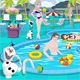 Frozen Pool Party Decoration Game