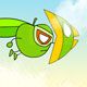 Super Appleman Through Clouds Game