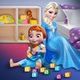 Elsa playing with baby Anna Game
