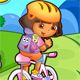 Dora Riding Bike With Partner
