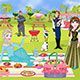 Frozen Family Picnic Decoration Game