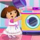 Dora Washing Dresses Game