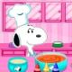 Snoopy's Rainbow Clown Cake