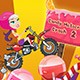 Candy Motocross Crash 2 Game