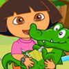 Dora Care Baby Crocodile Game