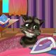 Talking Tom Ironing